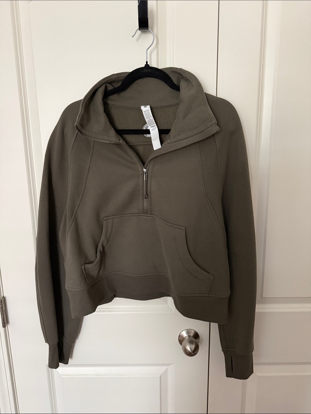 Lululemon M/L Scuba Oversized Funnel-Neck Half Zip Pullover
